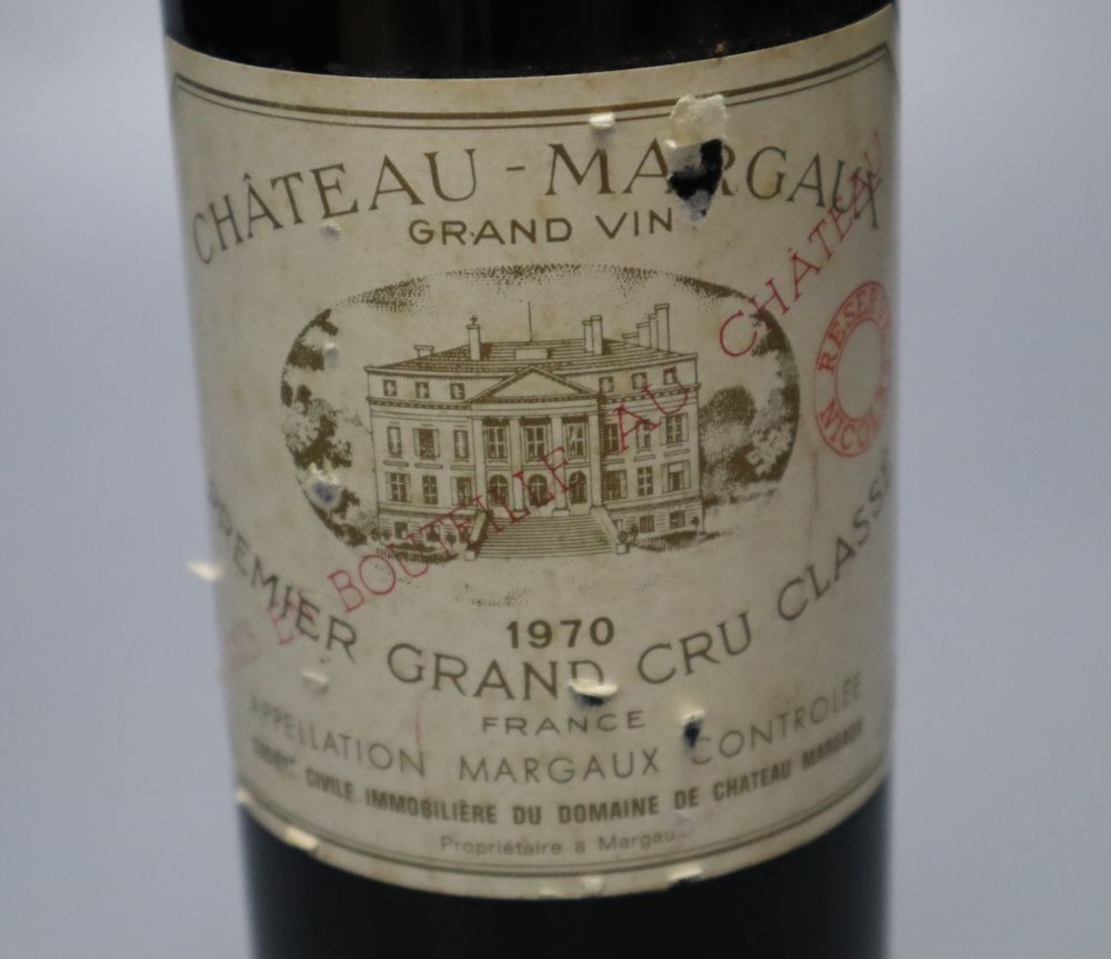 One bottle of Chateau Margaux 1970